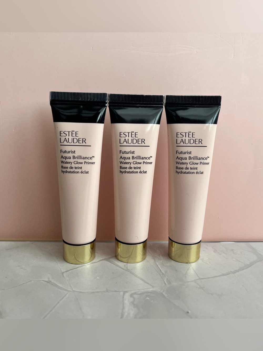 3 PCS Estee Lauder Futurist Aqua Brilliance™
Watery Glow Primer 15ml*3 =45ml